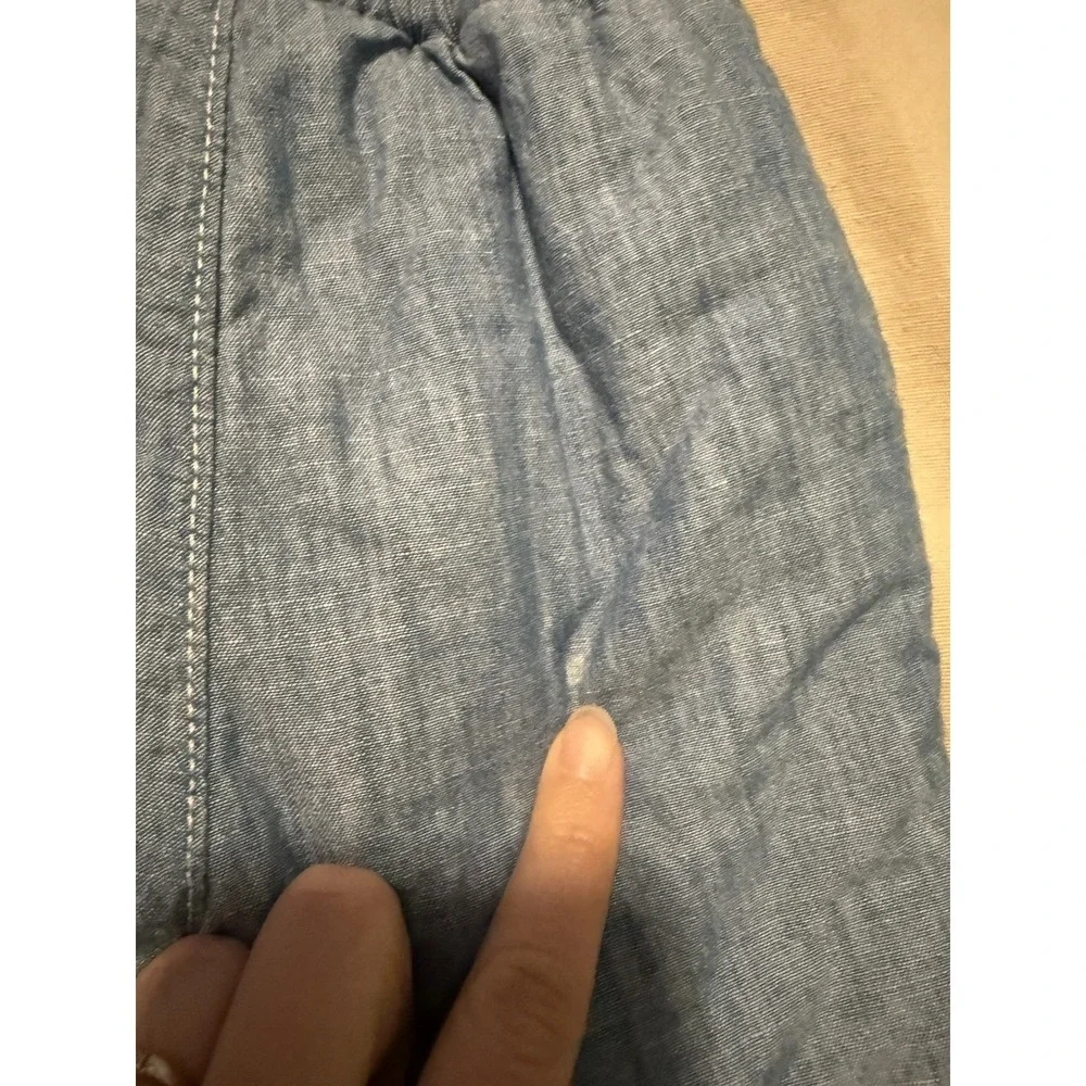 Baby Gap Girls Boys Sherpa Lined Pull On Blue Jean Pants Size 3-6 Months
